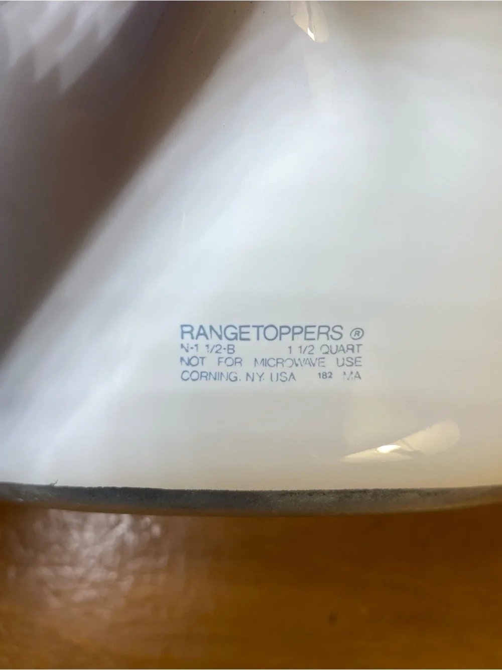 Corning Ware Blue Cornflower Range Topper Aluminum Bottom 1.5 qt N-1 1/2-B Lid
